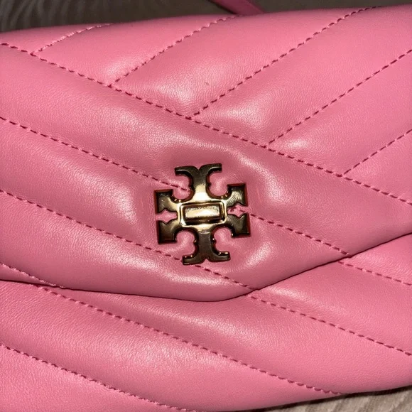 Tory Burch Pink Kira Chevron Crossbody Bag - Picture 2 of 11